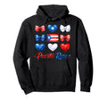 Puerto Rico Flag Soccer Lovers Coquette Hoodie - Graphic Print Men Women