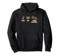 Peace Love Soccer Basketball Basketball Hoodie - Unique Graphic Unisex