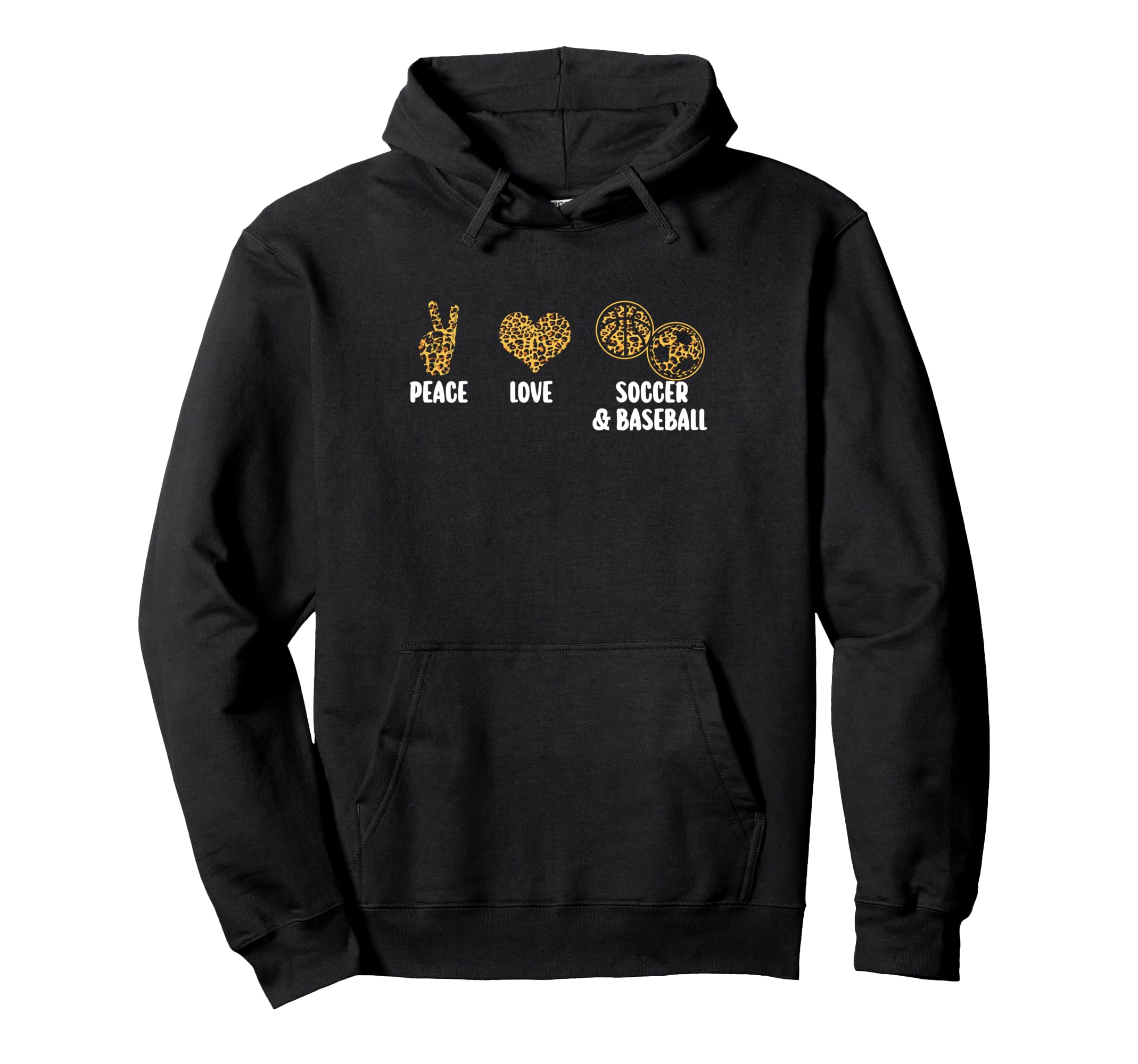 Peace Love Soccer Basketball Basketball Hoodie - Unique Graphic Unisex