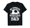 My Favorite Soccer Player Calls Me T-Shirt - Minimalist Print for Adults