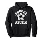 Soccer Abuelo Soccer Ball Distressed Hoodie - Custom Art Print for Adults