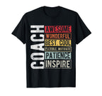 Coach Awesome Wonderful Best T-Shirt - Novelty Apparel for Adults
