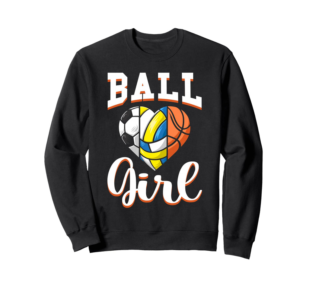 Ball Sports Heart Soccer Sweatshirt - Streetwear Style Men Women