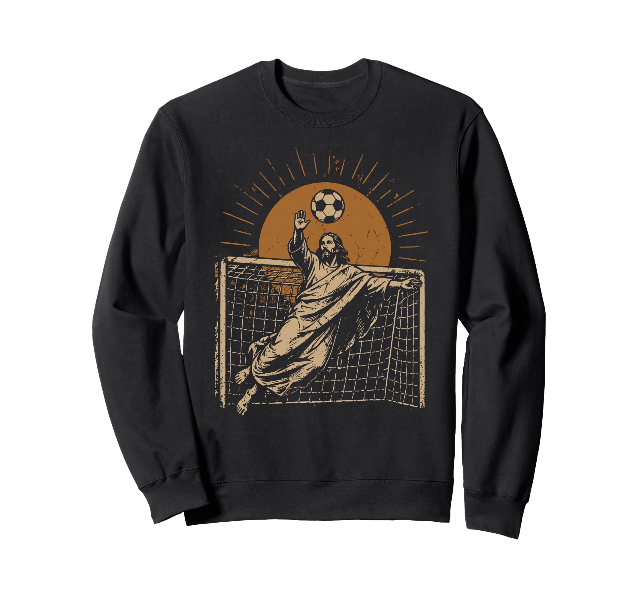 Jesus Soccer Goalkeeper Football Sweatshirt - Trendy Graphic for Adults