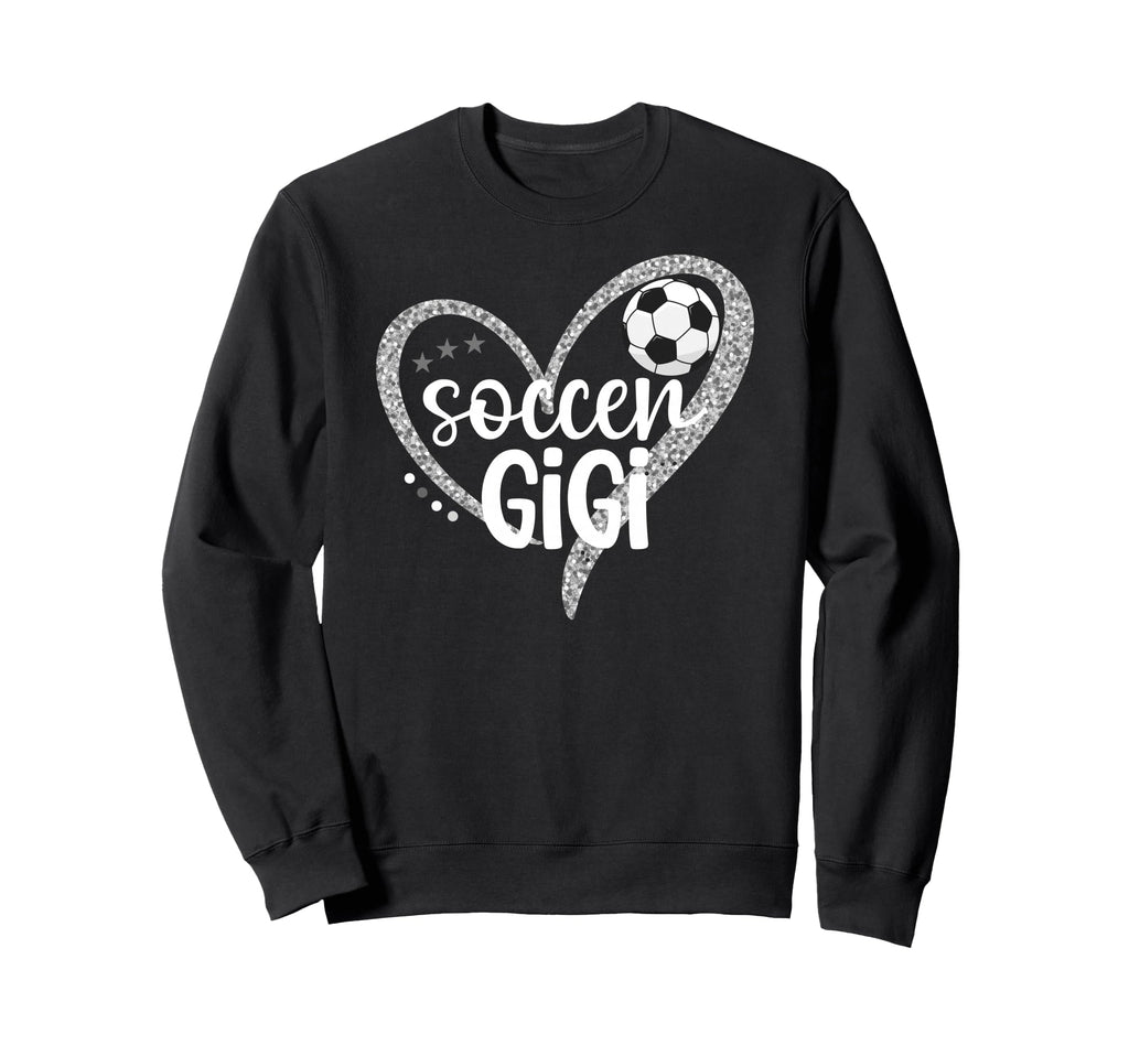 Soccer Gigi Heart Grandma Gigi Sweatshirt - Aesthetic Graphic Unisex