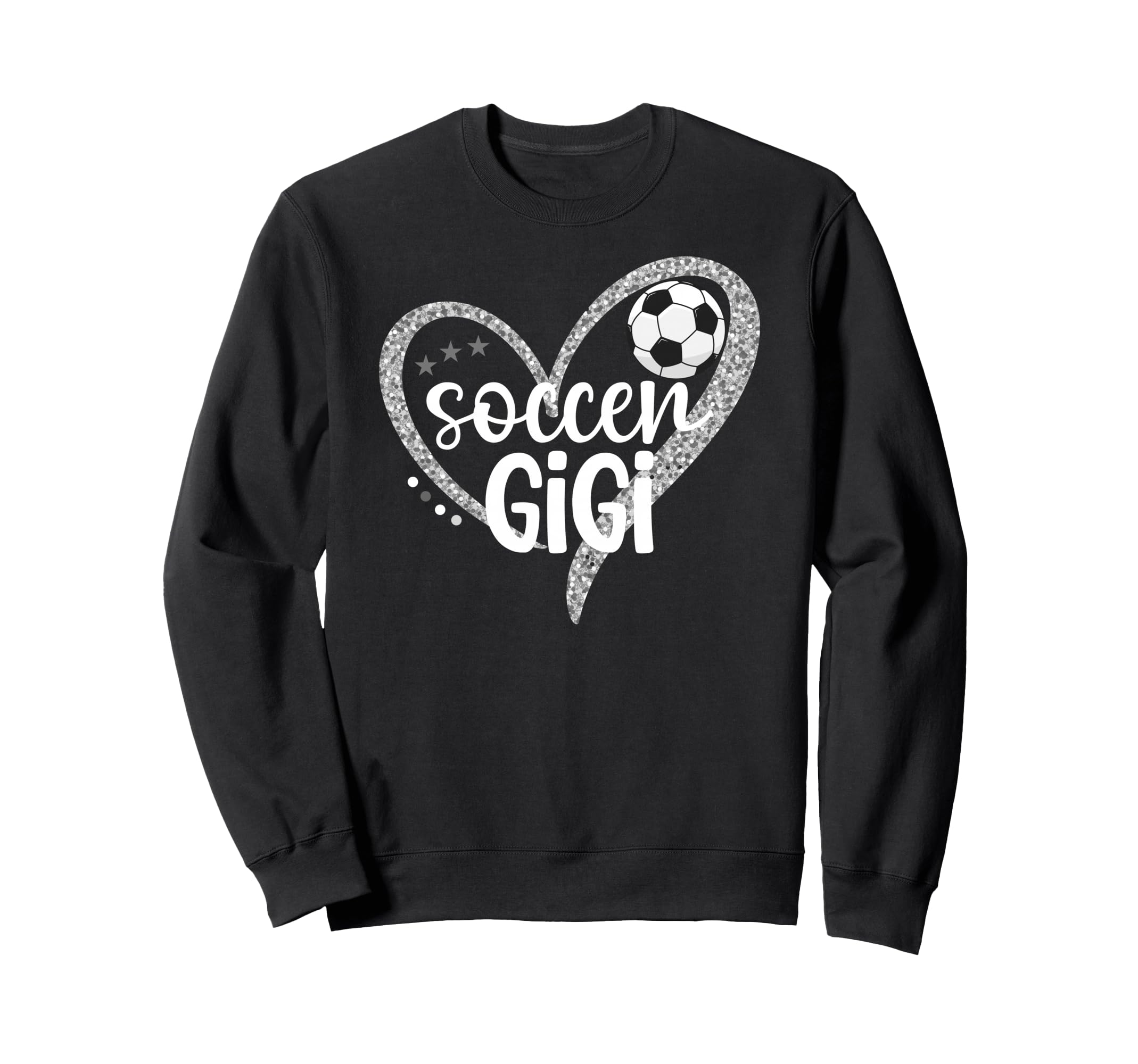 Soccer Gigi Heart Grandma Gigi Sweatshirt - Aesthetic Graphic Unisex