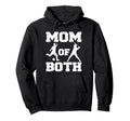 Mom Both Funny Soccer Baseball Mom Hoodie - Trendy Graphic Men Women