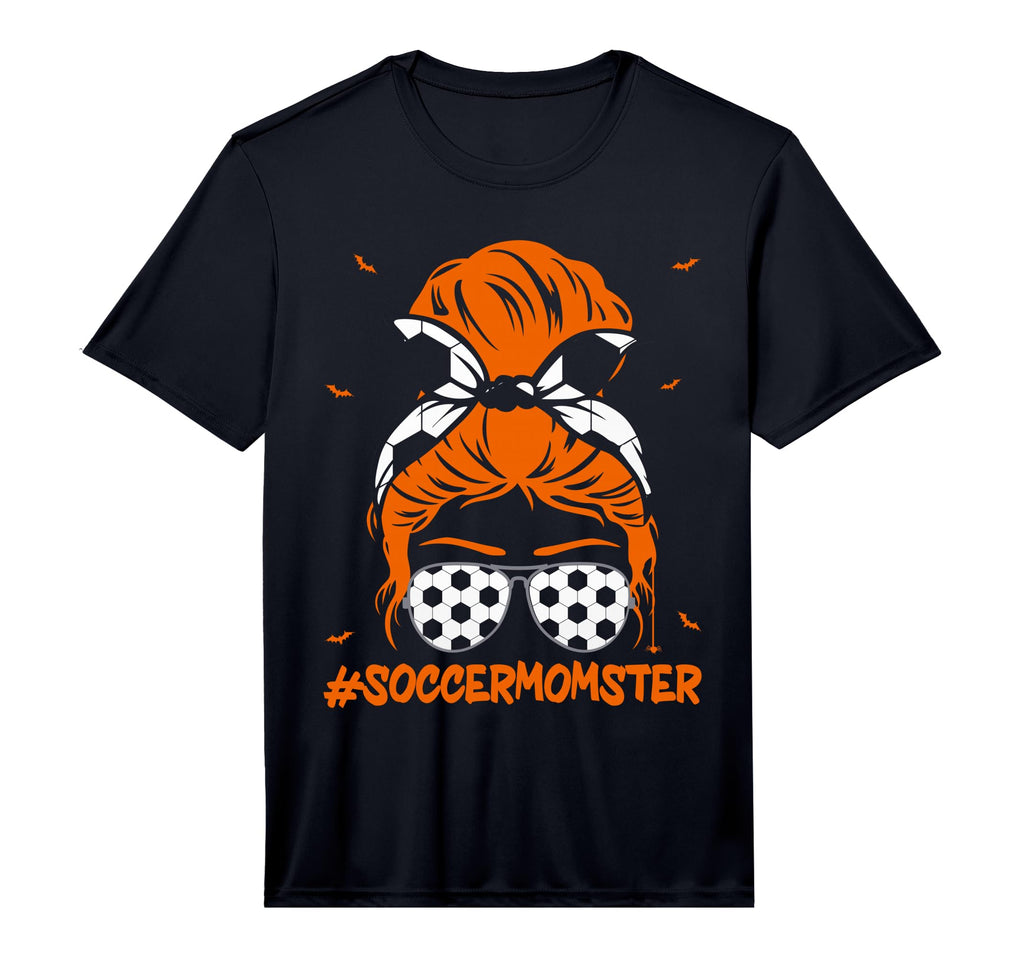 Soccer Momster Halloween Mom Messy T-Shirt - Casual Everyday Wear Unisex