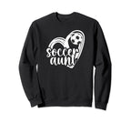 Soccer Aunt Heart Aunt Soccer Sweatshirt - Minimalist Print for Adults