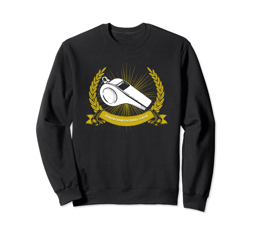 Powerchair Football Coach Power Sweatshirt - Unique Graphic for Adults