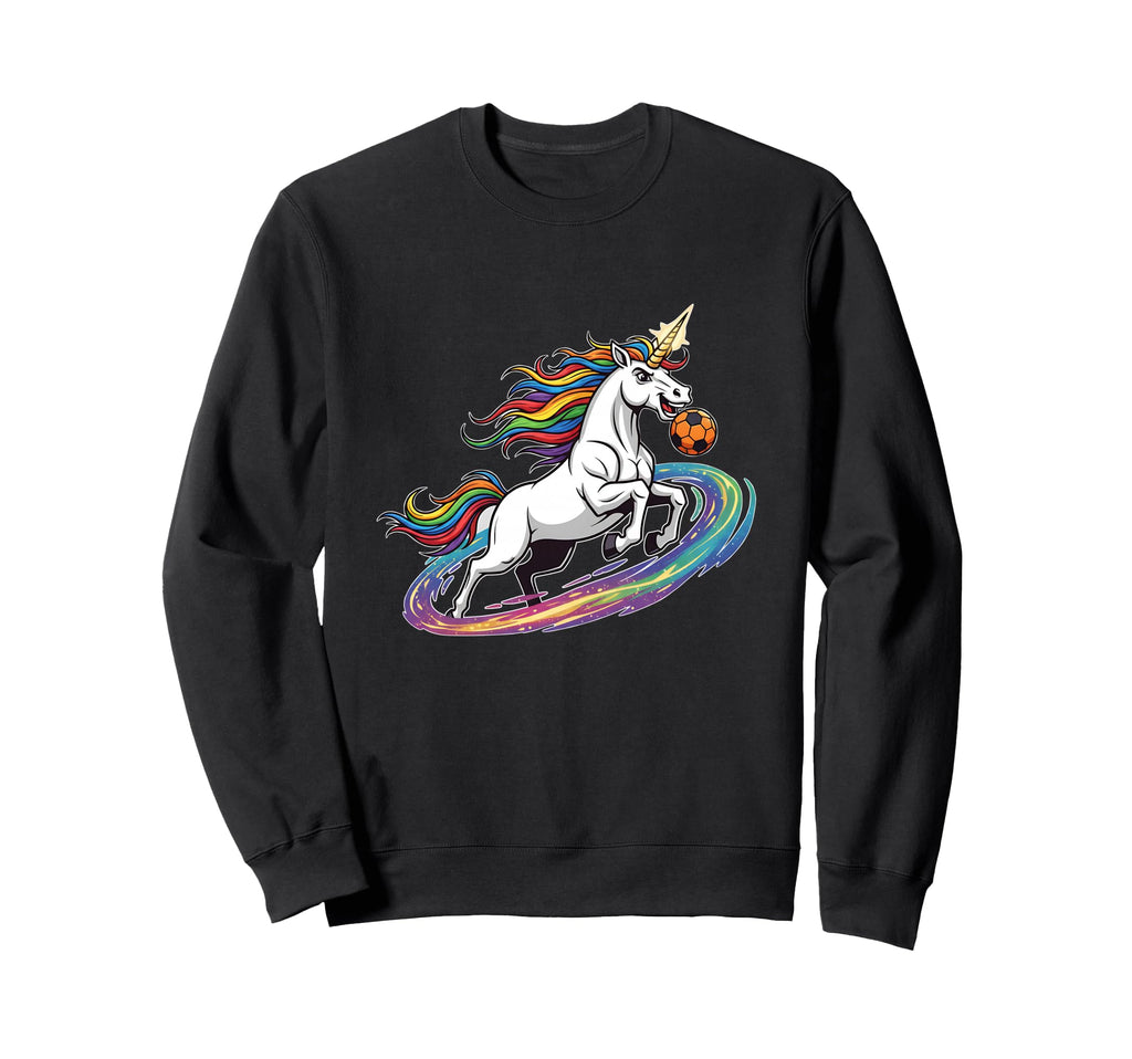 Unicorn Soccer Rainbow Galaxy Sweatshirt - Aesthetic Graphic Men Women