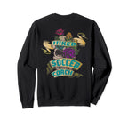 Soccer Coach Inked Skull Tattoo Sweatshirt - Fun Novelty Design Unisex