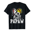 Ball Papaw Baseball Softball Soccer Papaw T-Shirt - Unique Graphic Unisex