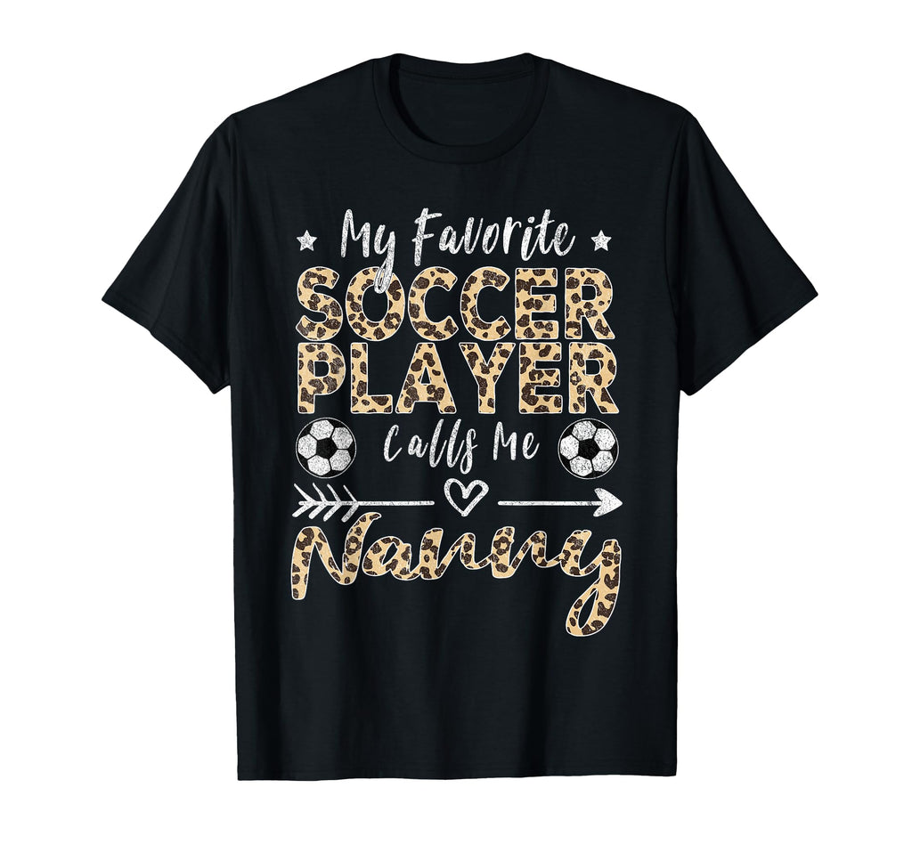 My Favorite Soccer Player Calls Me T-Shirt - Graphic Print for Adults