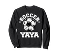 Soccer Yaya Soccer Ball Distressed Sweatshirt - Novelty Apparel Unisex