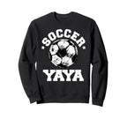 Soccer Yaya Soccer Ball Distressed Sweatshirt - Novelty Apparel Unisex