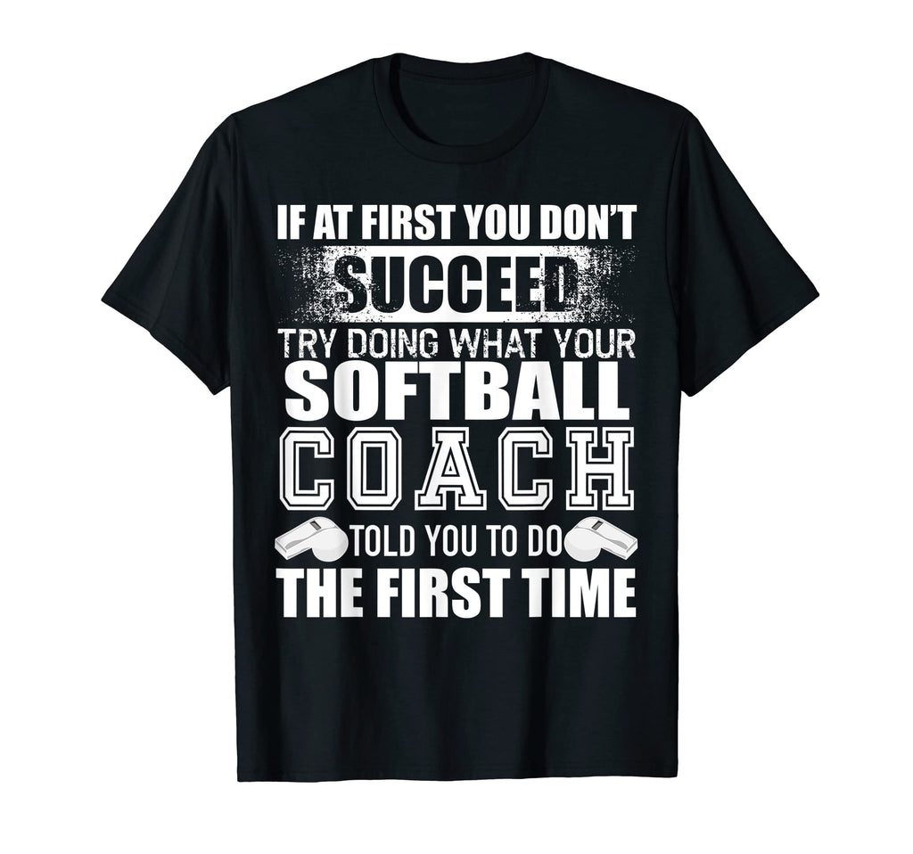 Funny Softball Coach Thank You Gift T-Shirt - Novelty Apparel Unisex