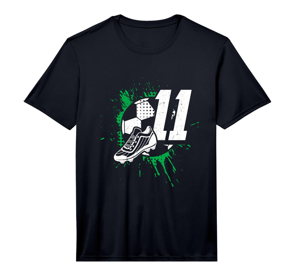 11Th Birthday Soccer Player T-Shirt - Casual Everyday Wear Men Women