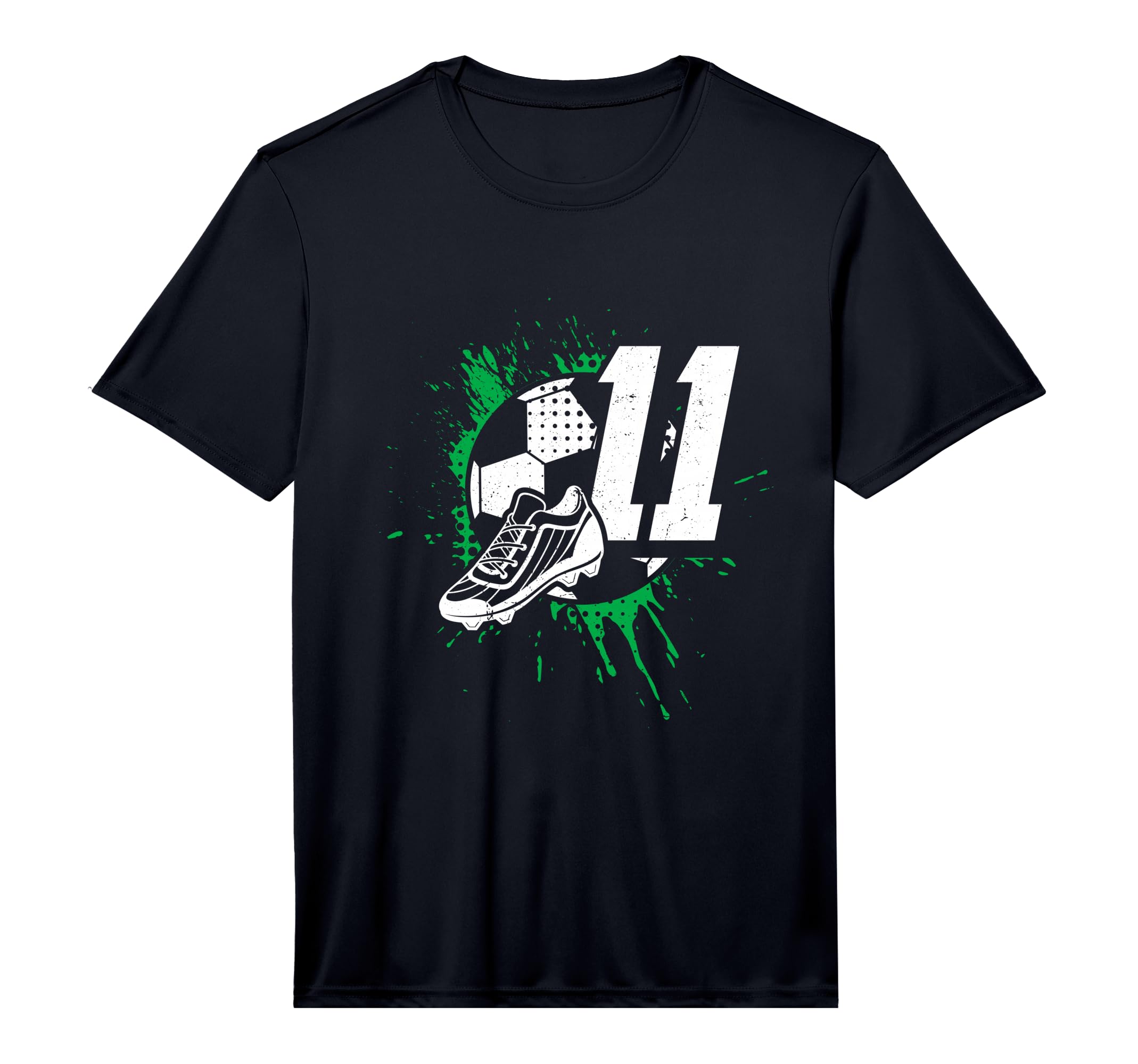11Th Birthday Soccer Player T-Shirt - Casual Everyday Wear Men Women