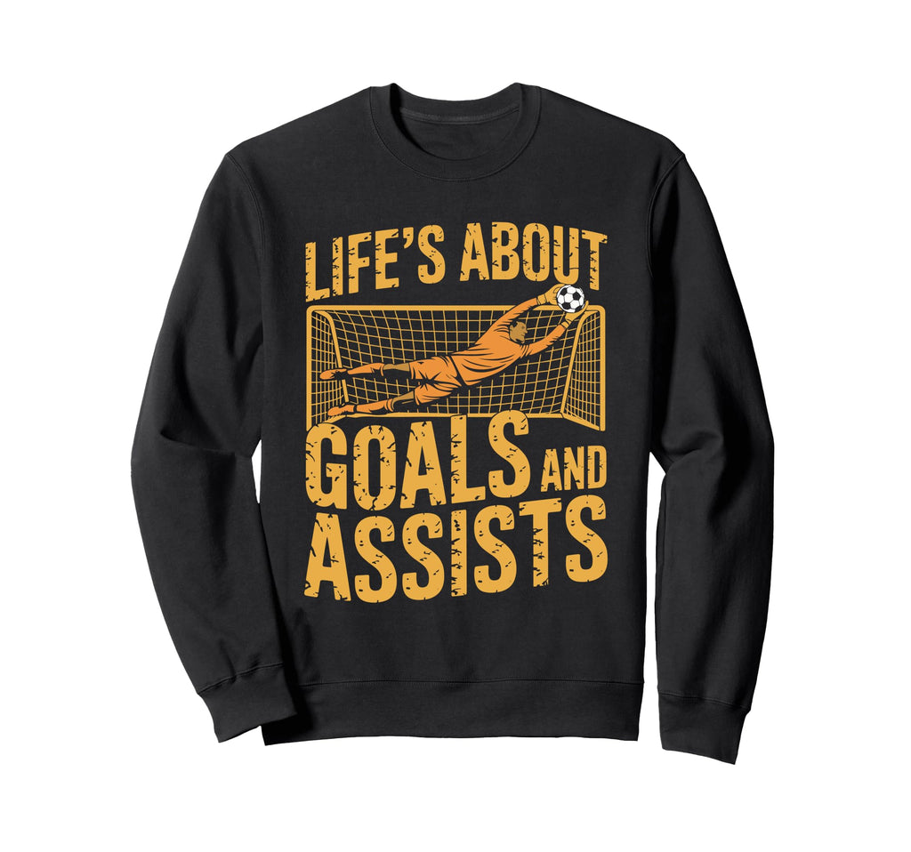 Goal Keeper And Goal Keeper Life Sweatshirt - Graphic Print for Adults