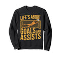 Goal Keeper And Goal Keeper Life Sweatshirt - Graphic Print for Adults