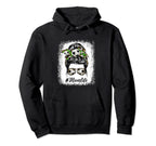 Mothers Day Soccer Mom Life Messy Bun Hoodie - Streetwear Style Men Women
