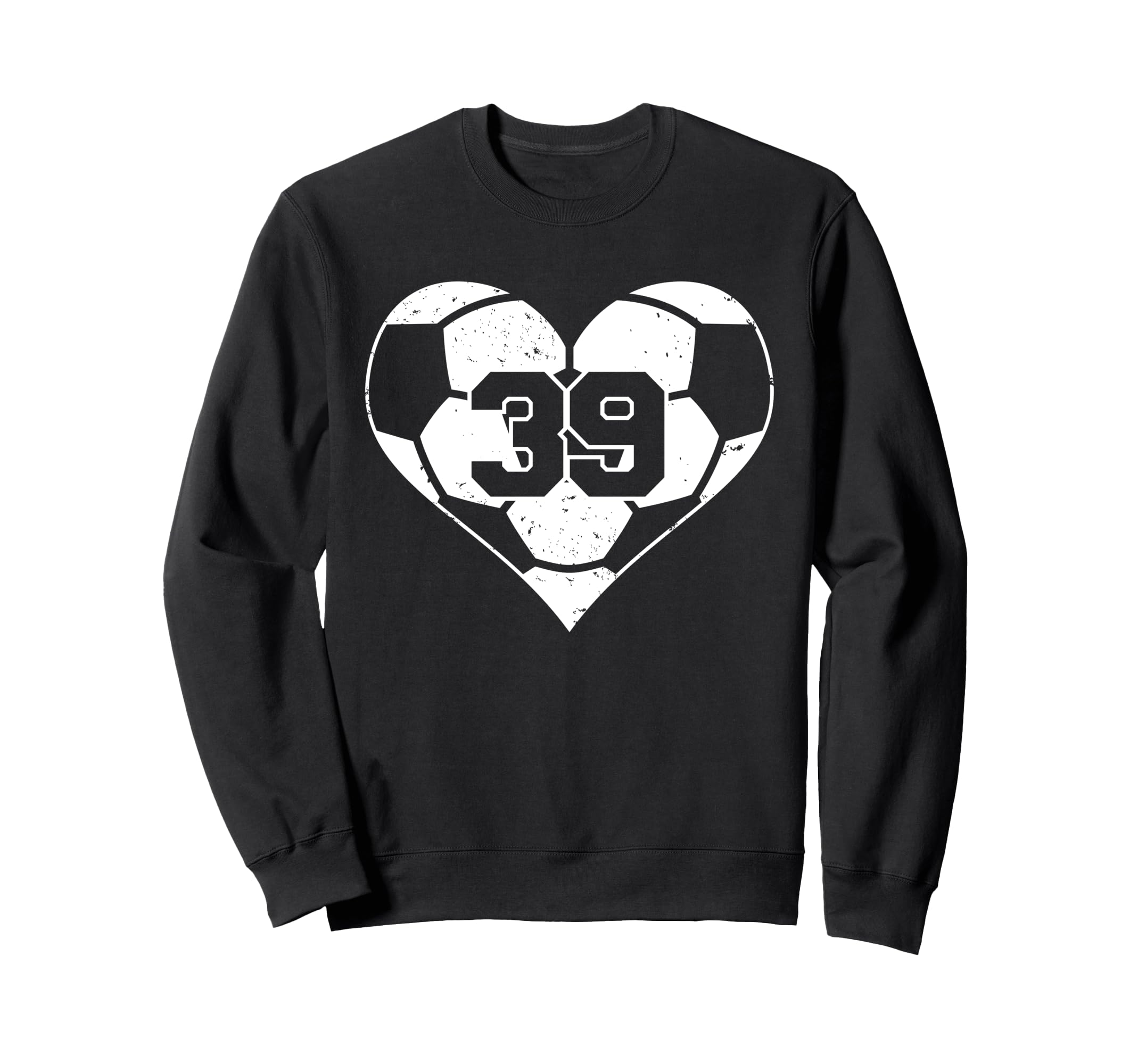 Soccer Number 39 Jersey Funny Sweatshirt - Fun Novelty Design for Adults