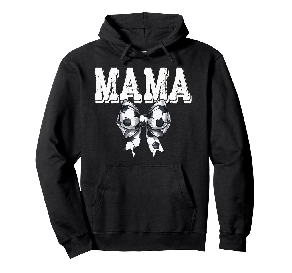 Coquette Soccer Bow Mama Sister Hoodie - Fun Novelty Design for Adults