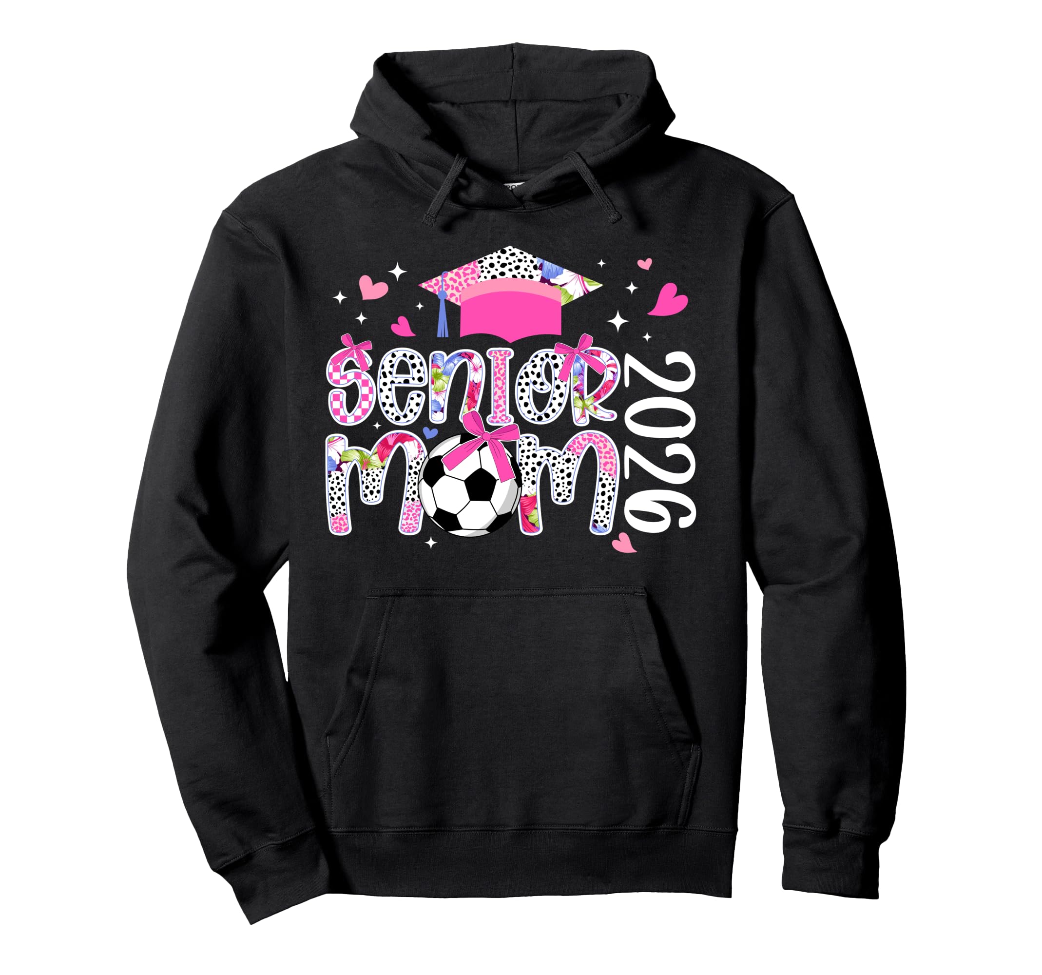 Soccer Senior Mom 2026 Soccer Player Hoodie - Novelty Apparel Unisex