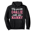 Proud Ice Hockey Goalie Nanny Hockey Keeper Hoodie - Graphic Print Unisex