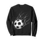 Soccer Ball Goal Funny Player Sweatshirt - Casual Everyday Wear for Adults