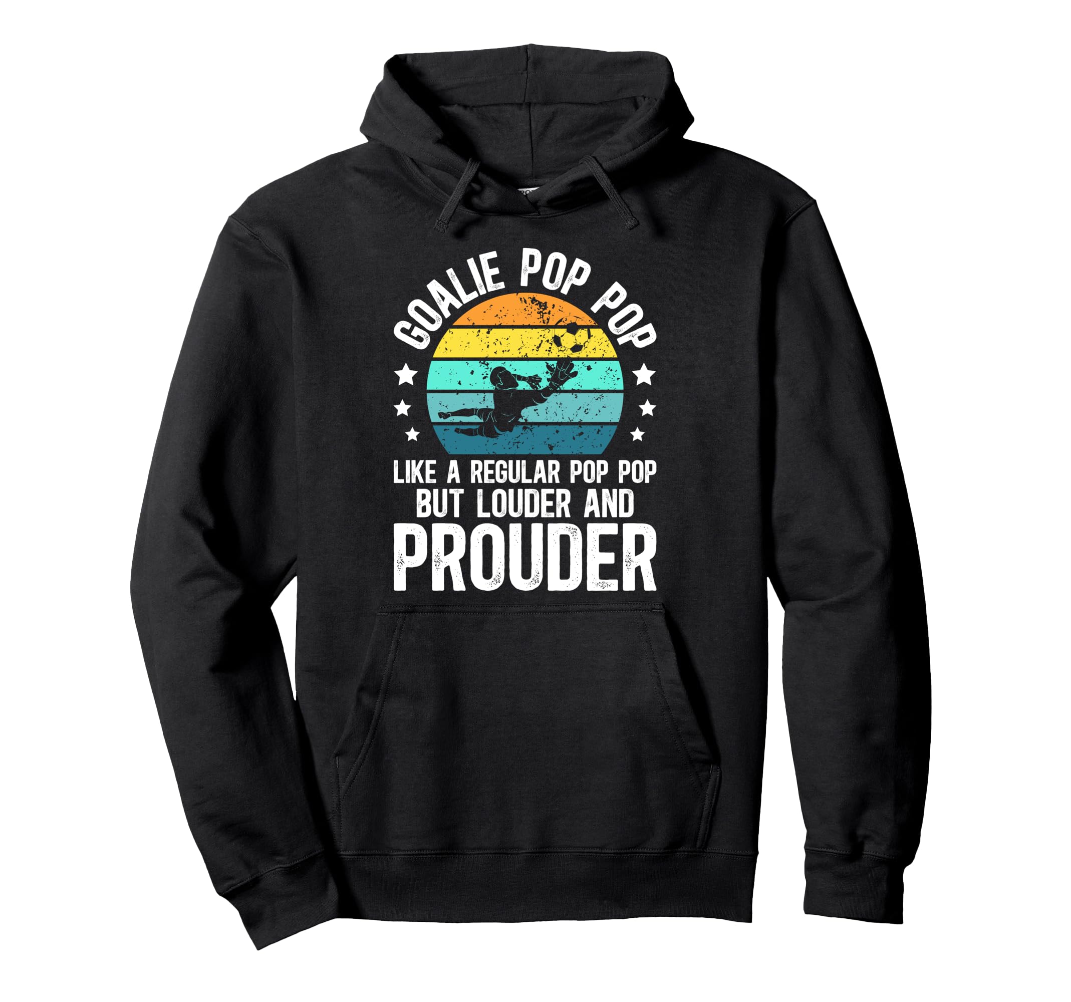 Soccer Goalie Pop Pop Definition Soccer Hoodie - Graphic Print Unisex