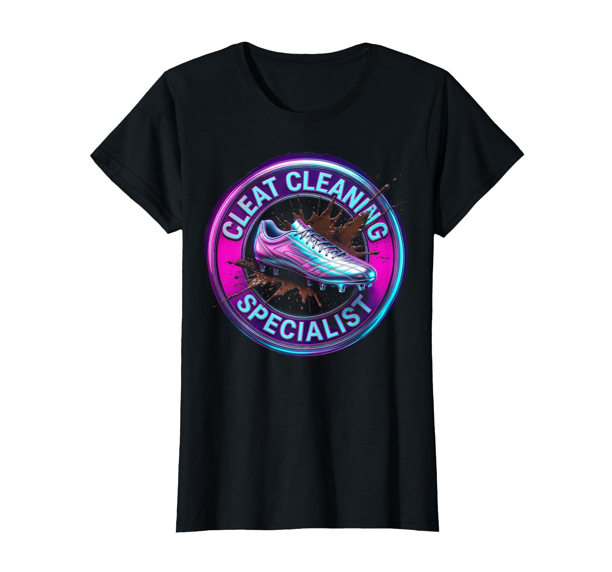 Cleat Cleaning Specialist Soccer Mom T-Shirt - Aesthetic Graphic Men Women