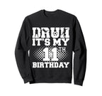 Bruh Its My 11Th Birthday Soccer 11 Sweatshirt - Unique Graphic Unisex