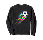Soccer Ball Streak Sports Football Sweatshirt - Graphic Print Men Women