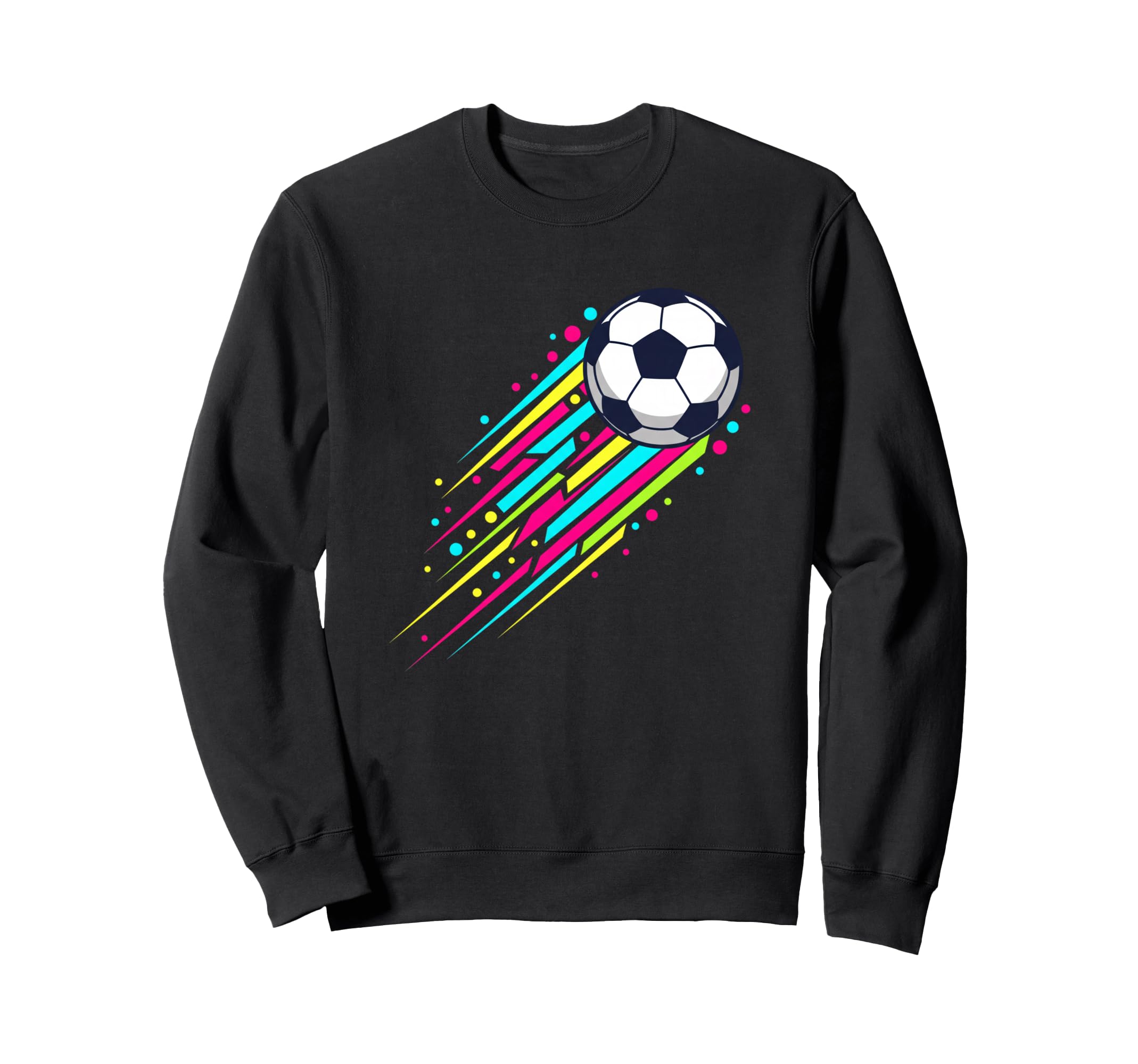 Soccer Ball Streak Sports Football Sweatshirt - Graphic Print Men Women