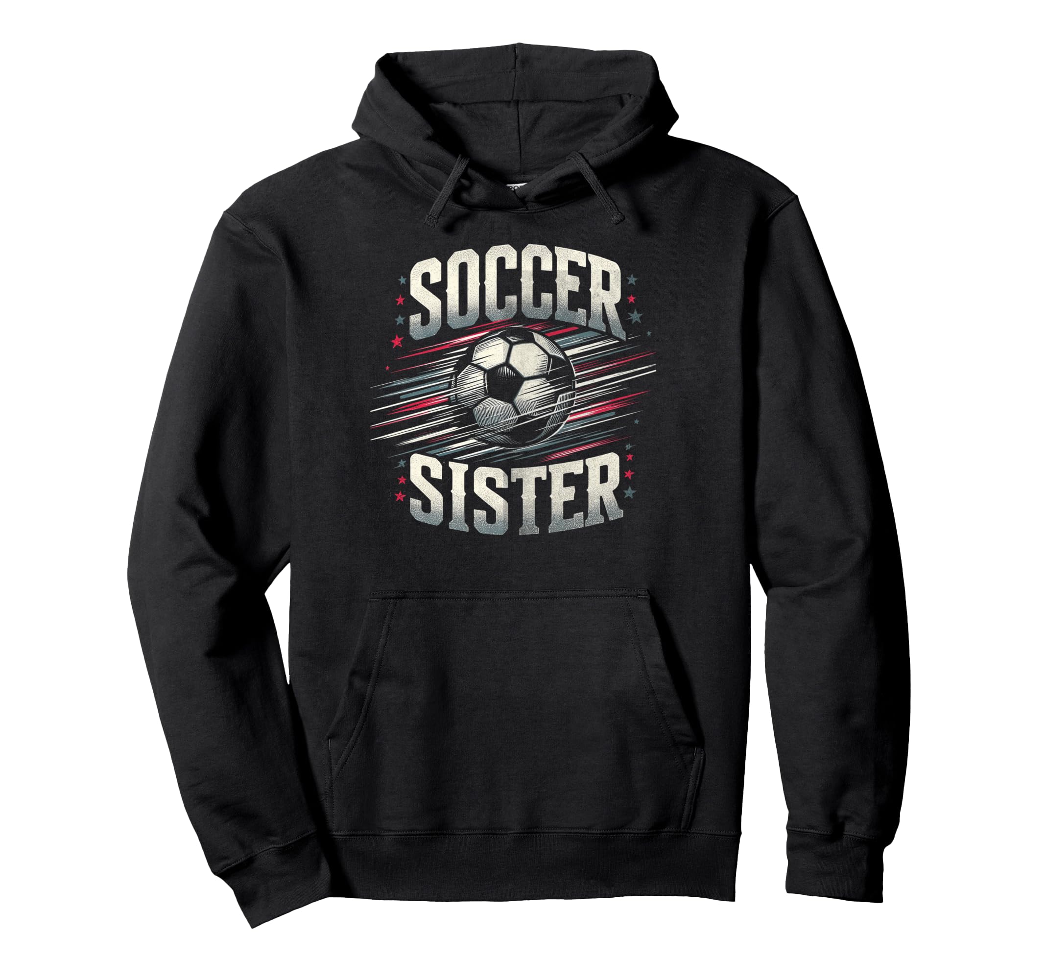 Soccer Sister Football Lover Gifts Hoodie - Trendy Graphic Men Women