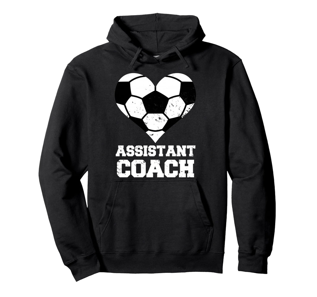 Assistant Soccer Coach Heart Funny Hoodie - Aesthetic Graphic Unisex
