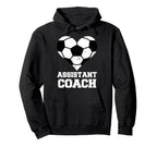 Assistant Soccer Coach Heart Funny Hoodie - Aesthetic Graphic Unisex