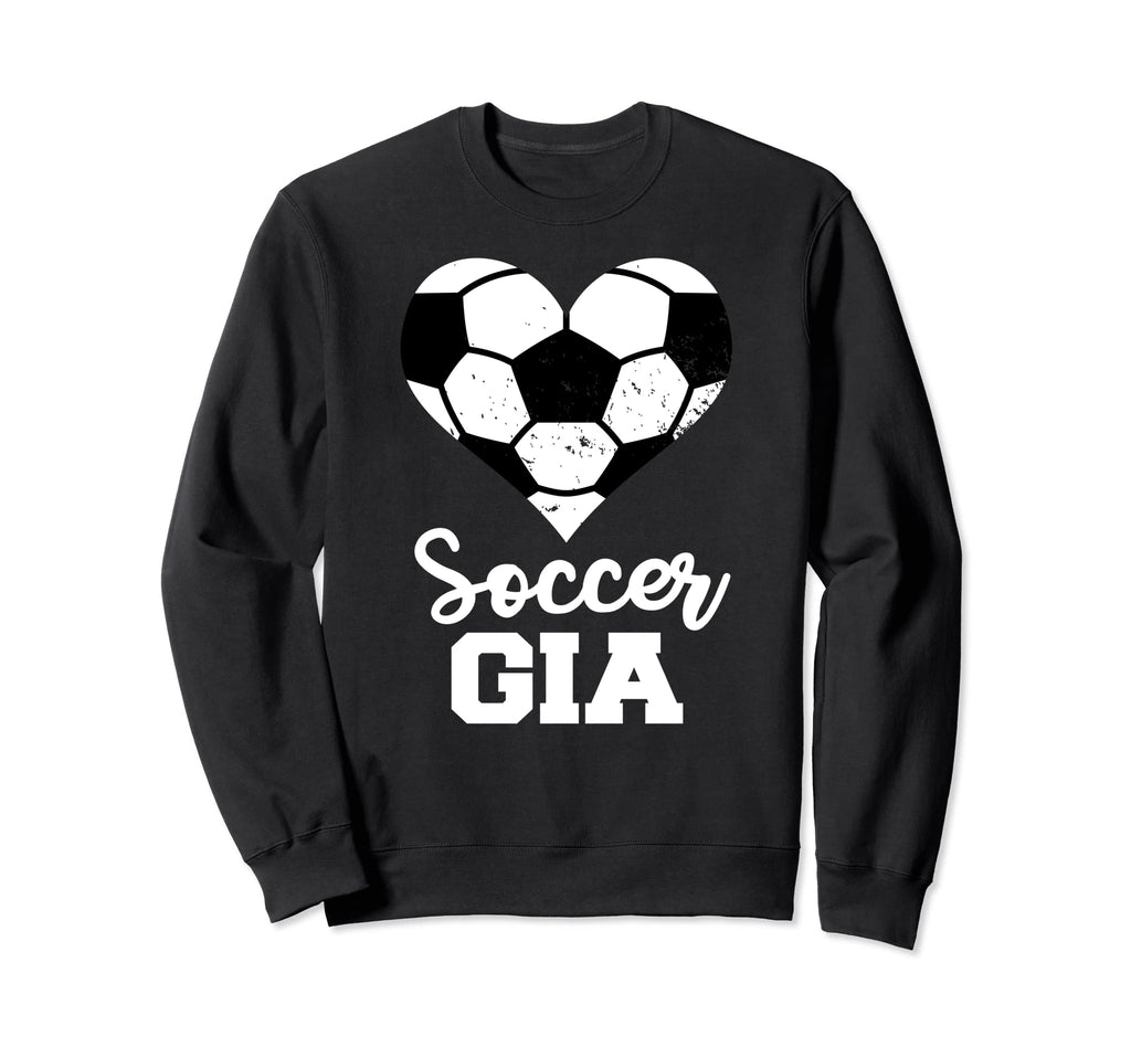 Soccer Gia Funny Soccer Heart Sweatshirt - Aesthetic Graphic Men Women