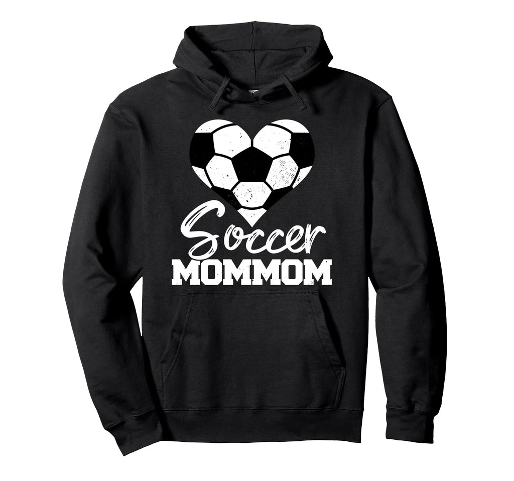 Soccer Mommom Heart Funny Heartfelt Hoodie - Fun Novelty Design Unisex
