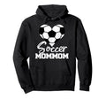 Soccer Mommom Heart Funny Heartfelt Hoodie - Fun Novelty Design Unisex