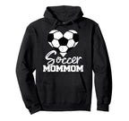 Soccer Mommom Heart Funny Heartfelt Hoodie - Fun Novelty Design Unisex