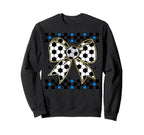 Soccer Bow Checkered Ribbon Gift Sports Hoodie - Graphic Print Men Women