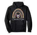 Soccer Mom Boho Rainbow Funny Soccer Mom Hoodie - Trendy Graphic Men Women