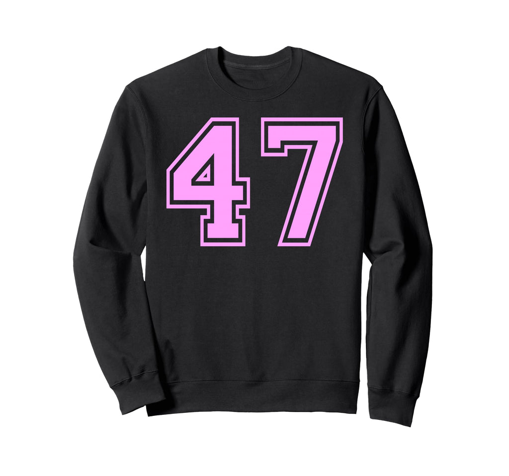 47 Number Forty Seven Sports Varsity Sweatshirt - Unique Graphic Men Women