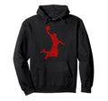 Basketball Player Typography Word Art Hoodie - Streetwear Style for Adults