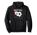 Soccer Goalkeeper Holiday Santa Claus Hoodie - Fun Novelty Design Men Women