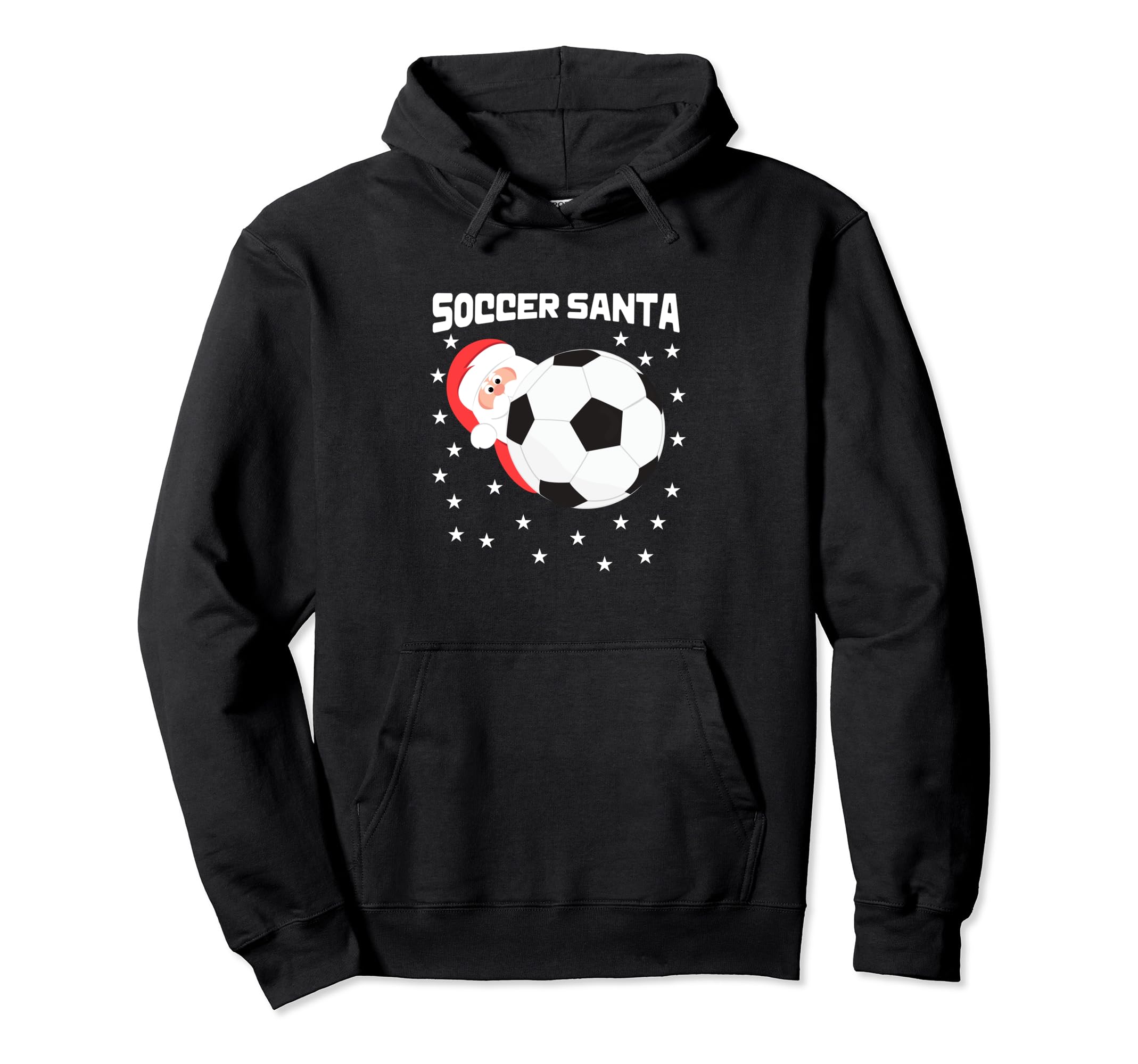 Soccer Goalkeeper Holiday Santa Claus Hoodie - Fun Novelty Design Men Women