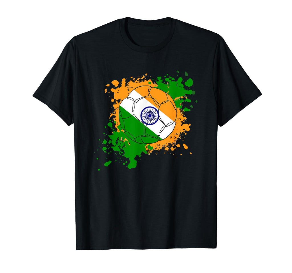 Soccer Ball Flag India T-Shirt - Streetwear Style for Adults